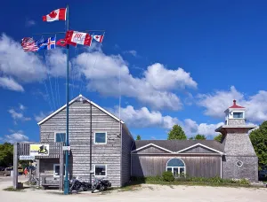 Maritime Prints: Harbour Master building, Gimli, Manitoba, Canada