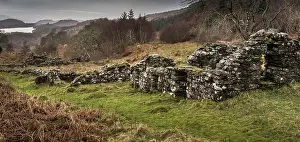 Stonework Prints: Haunting remains of Arichonan Township which is a cleared village in the Highlands of Scotland