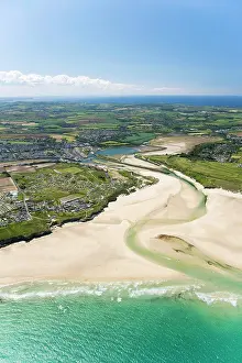 Coast Prints: Hayle estuary in summer, Cornwall, United Kingdom