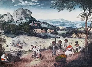 Jun07 Prints: Haymaking Pieter Bruegel the Elder (ca.1525-1569 Flemish)