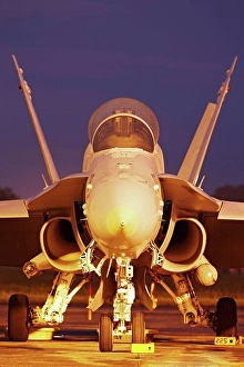 Cockpit Prints: A head-on view of a United States Marine Corps F/A-18D Hornet at Kuantan Air Base