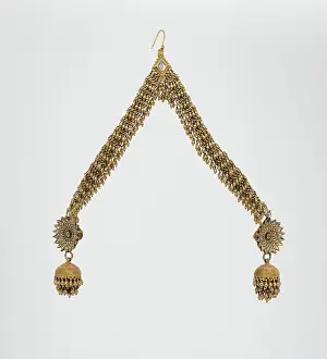 Shaped Prints: Head Ornament (Jhela) 18th-19th century This head ornament would attach at the top of the head