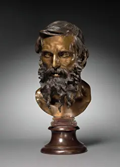 Bronze Prints: Head of a Philosopher, 1883. Vincenzo Gemito (Italian)