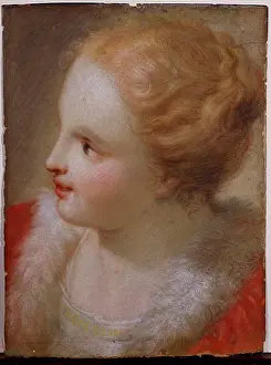 Apparel Prints: The Head of a Young Girl. Giovanni Antonio Creccolini (1675-1725)