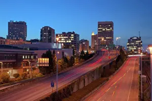 Architectural Prints: Heading on into Tacoma at Sunset