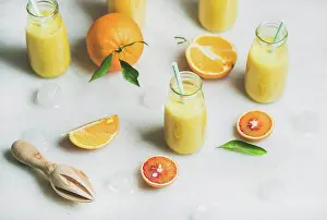 Ginger Prints: Healthy yellow smoothie with citrus fruit