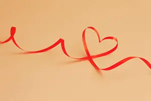 Occasion Prints: Heart Shaped Ribbon