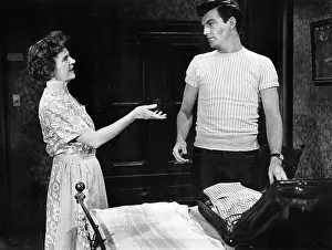 1955 Prints: Helen Mayon, William Campbell, on-set of the Film