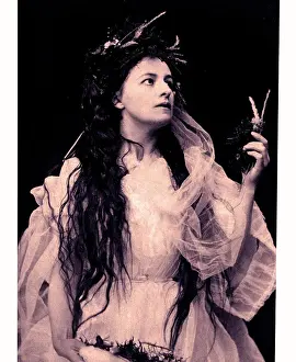 Polish Prints: Helena Modjeska (1840 ñ 1909), polish actress who specialized in Shakespearean and tragic roles