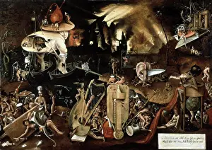 Religions Prints: Hell Follower of Hieronymus Bosch /Netherlandish