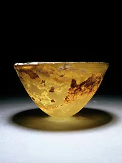 Greek Prints: A Hellenistic Amber Glass Mastos Bowl 100 B.C. Greek Art Christie's Images