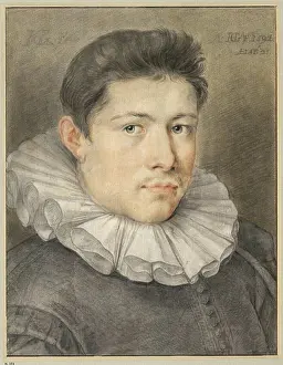 Composition Prints: Hendrick Goltzius 1592 portrait of Jacob Mathams shows a detailed depiction of the sitters face