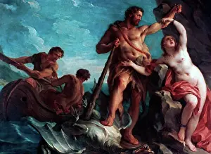 Macho Prints: Heracles Delivering Hesione, Francois Le Moyne (1688-1737/French)