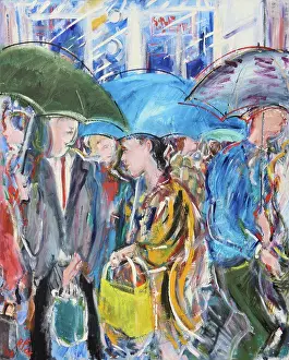 Paint Prints: Herald Square, 2003, Richard H. Fox (b.1960/American), Oil on Canvas
