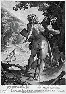 Lucas Prints: Hercules and Antaeus. Lucas Kilian (Germany)
