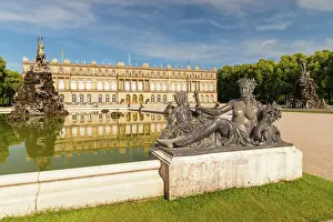 Architectural Prints: Herrenchiemsee Palace on Herreninsel Island in Lake Chiemsee