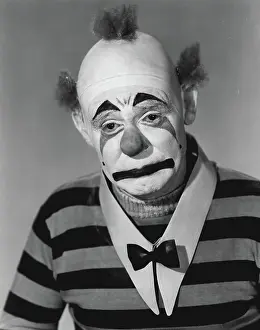 Circus Prints: He's So Happy He'll Have A Good Cry! - Emmett Kelly