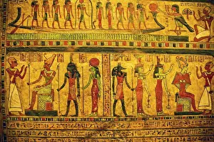 Arms Up Prints: Hieroglyphics with Egyptian gods and godesses