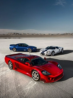 In Focus Prints: High front 3/4 view of the Saleen Ford GT