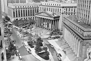 Circa Images Prints: High Angle View of New York County Court House and Foley Square Courthouse on the right