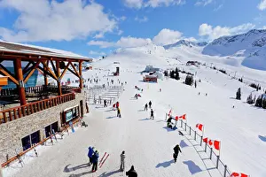 Large Group Prints: High angle view of Roundhouse, Whistler Blackcomb Ski Resort