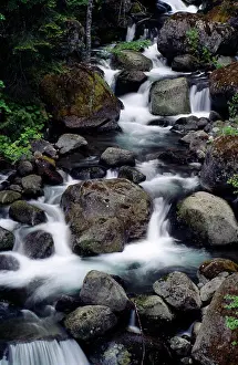 National Landmark Prints: High angle view of a stream flowing through rocks