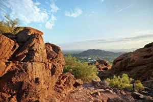 Cloud Sky Prints: Hiking Arizonia Phoenix Sunrise Outdoors Rock - Object