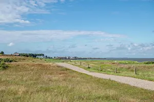 Fotografie Prints: Hiking trail on the Wadden Sea hiking trail on the Wadden Sea after Munkmarsch