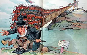 Cartoon Prints: Too Much for Him! 1900