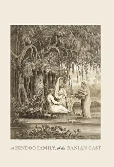 Muslim Prints: Hindoo Family of the Banian Cast, India
