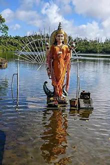 East Africa Prints: Hindu goddess statue figure sculpture of goddess deity Parvati woman consort Shakti of Lord Shiva Hindu mother goddess