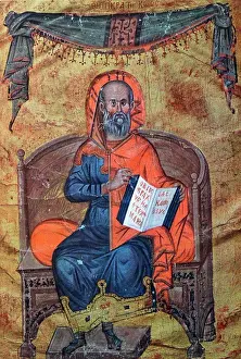 Asian Art Prints: Hippocrates, Byzantine manuscript 14th century