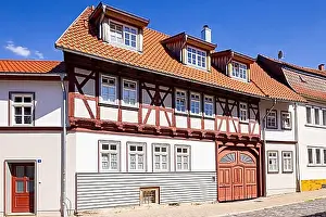 Townscape Prints: Historic Old Town, Bad Langensalza, Thuringia, Germany, Europe