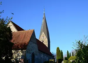 Architektur Prints: Historical Church Borby in the city of Eckernförde