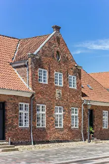 Denkmal Prints: Historisches Haus am Torvet-Marktplatz in Ribe Historic house at the Torvet market square in Ribe