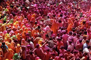 Bucket Prints: Holi Celebration In Dauji Temple Dauji. India
