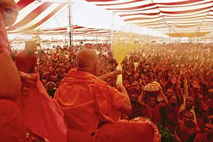 Holi Prints: Holi Festival, Swaminarayan, Saurashtra, Gujarat, India