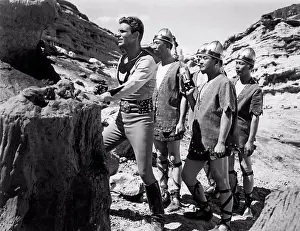 Midadult Men Prints: Hollywood, California, 1953 Movie star Buster Crabbe as Buck Rogers in the film