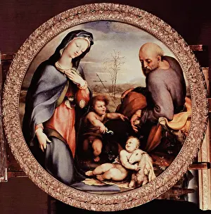 Togetherness Prints: Holy Family With St. John The Baptist Domenico Beccafumi (1486-1551 Italian)