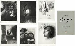 Dreams Prints: Homage to Goya, 1885. Odilon Redon (French)