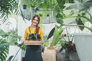 Flower Shop Prints: Home gardening, love of plants and care. Small business