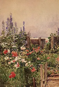 Home Prints: Home of the Hummingbird, Hassam, Frederick Childe, 1893