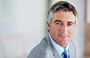 Ambitious Prints: Home, mature businessman and professional in portrait for corporate career