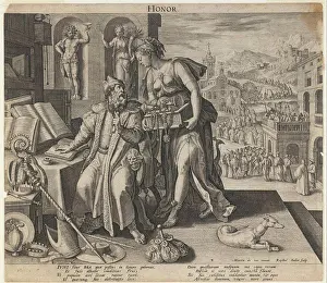 Money Prints: Honor by Sadeler, Raphael