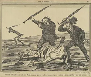 Grande Prints: Honoré Daumier, Grande révolte des rats de montfaucon