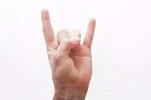 Human Finger Prints: Horns gesture