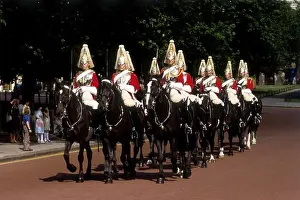 Horses Prints: Horse Guards in Changing the Guards opposite St