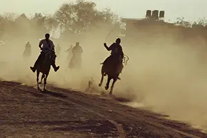 Sportsmen Prints: Horse race, Jodhpur, Rajasthan, India
