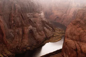 Utah Prints: Horseshoe Bend in Arizona. Reddish landscape of the grand canyon