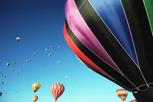 Taking Off Prints: Hot air balloon at a festival, Albuquerque International Balloon Fiesta